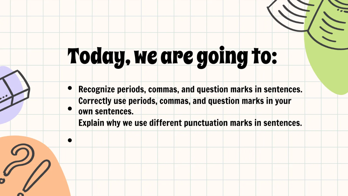 Free Punctuation Lesson Template to Edit Online