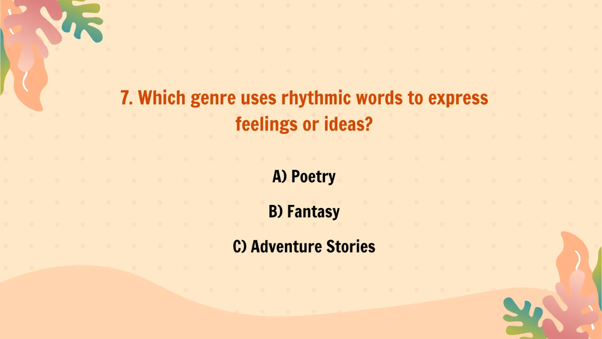 Free Recognizing Different Genres Template to Edit Online