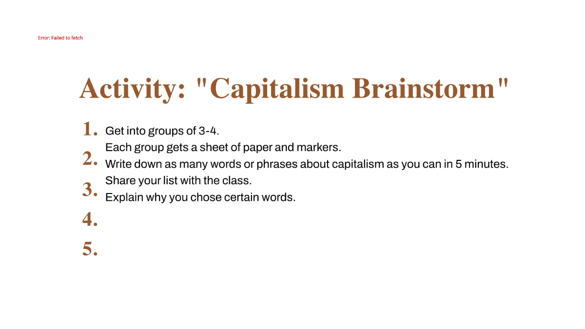 Free Capitalism Template to Edit Online