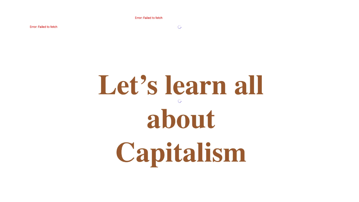 Free Capitalism Template to Edit Online