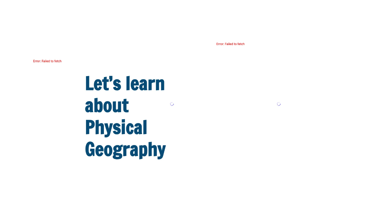 Free Physical Geography Template to Edit Online