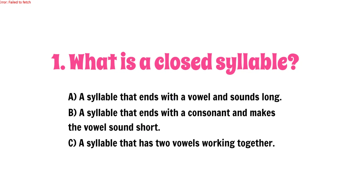 Free Syllable Types Template to Edit Online