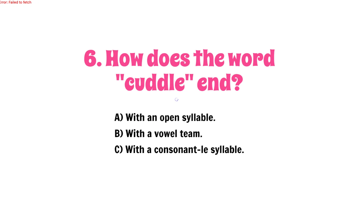 Free Syllable Types Template to Edit Online