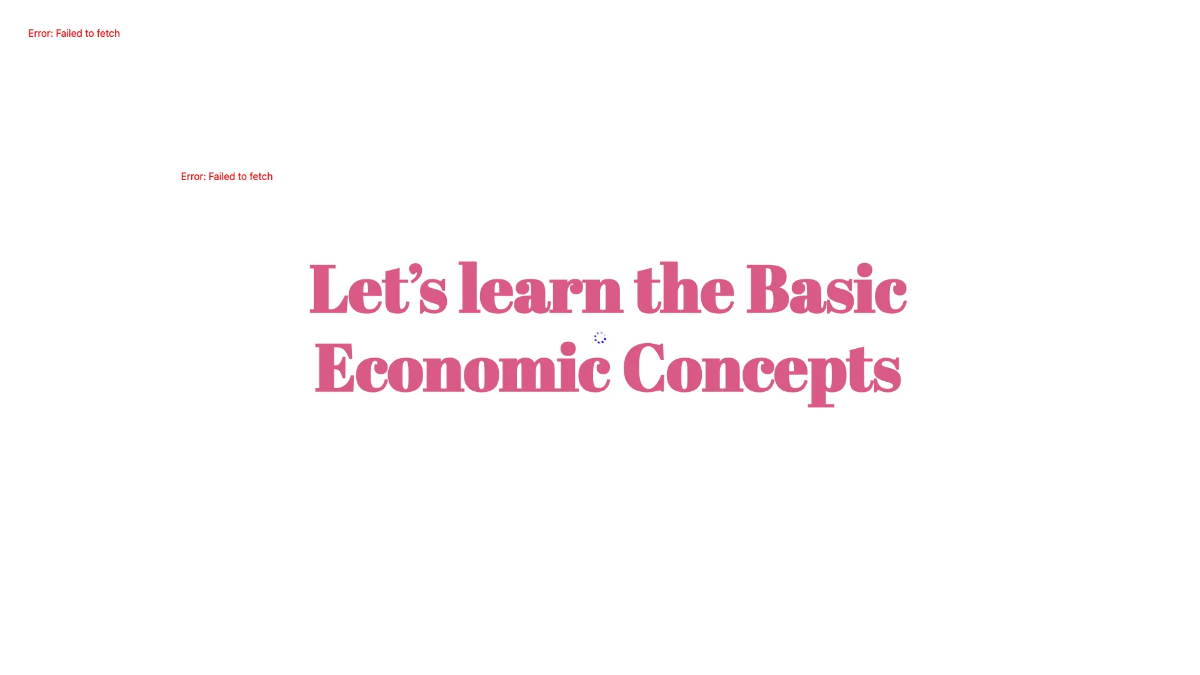 Free Basic Economic Concepts Template to Edit Online