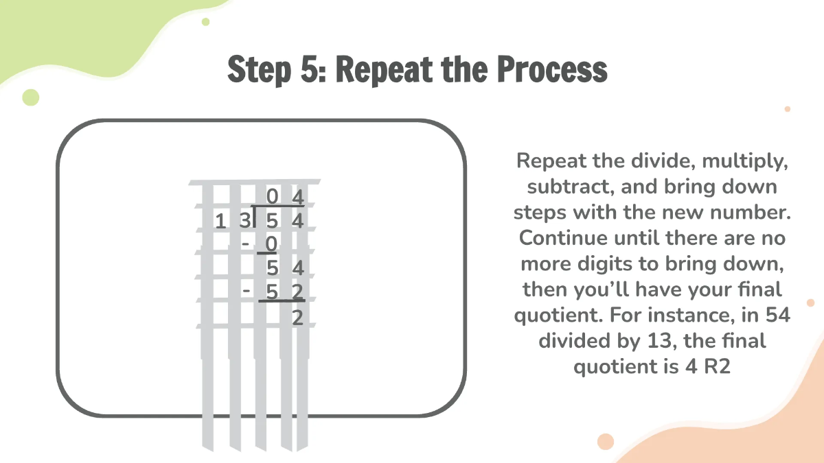 Free Dividing 2-Digit and 3-Digit Numbers By 2-Digit Numbers Template to Edit Online