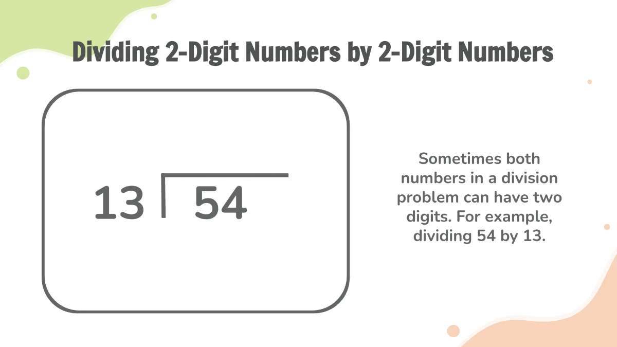 Free Dividing 2-Digit and 3-Digit Numbers By 2-Digit Numbers Template to Edit Online