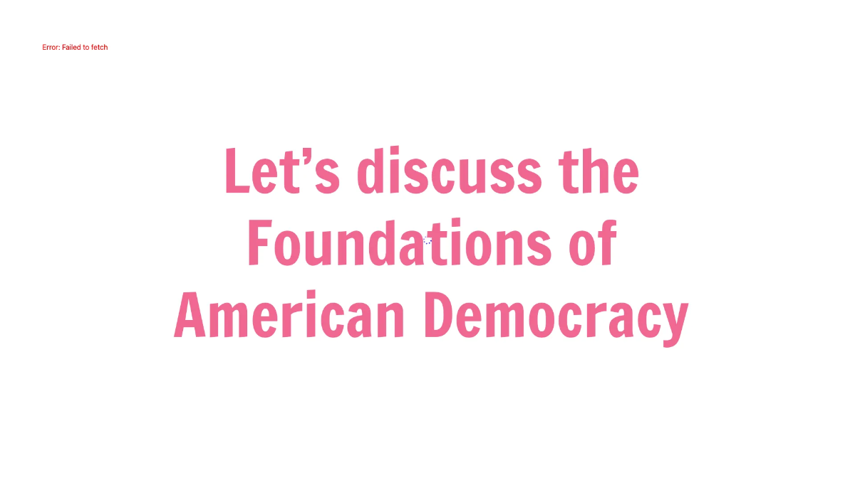 Free Foundations of American Democracy Template to Edit Online