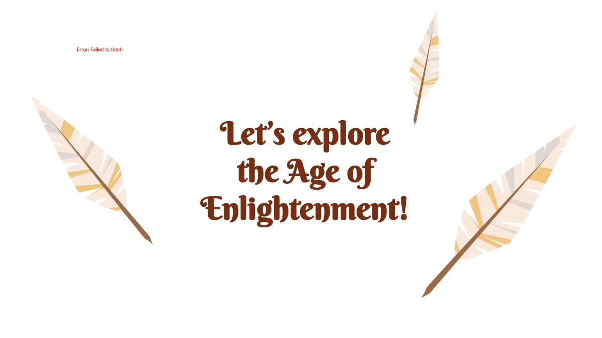 Free Age of Enlightenment Template to Edit Online
