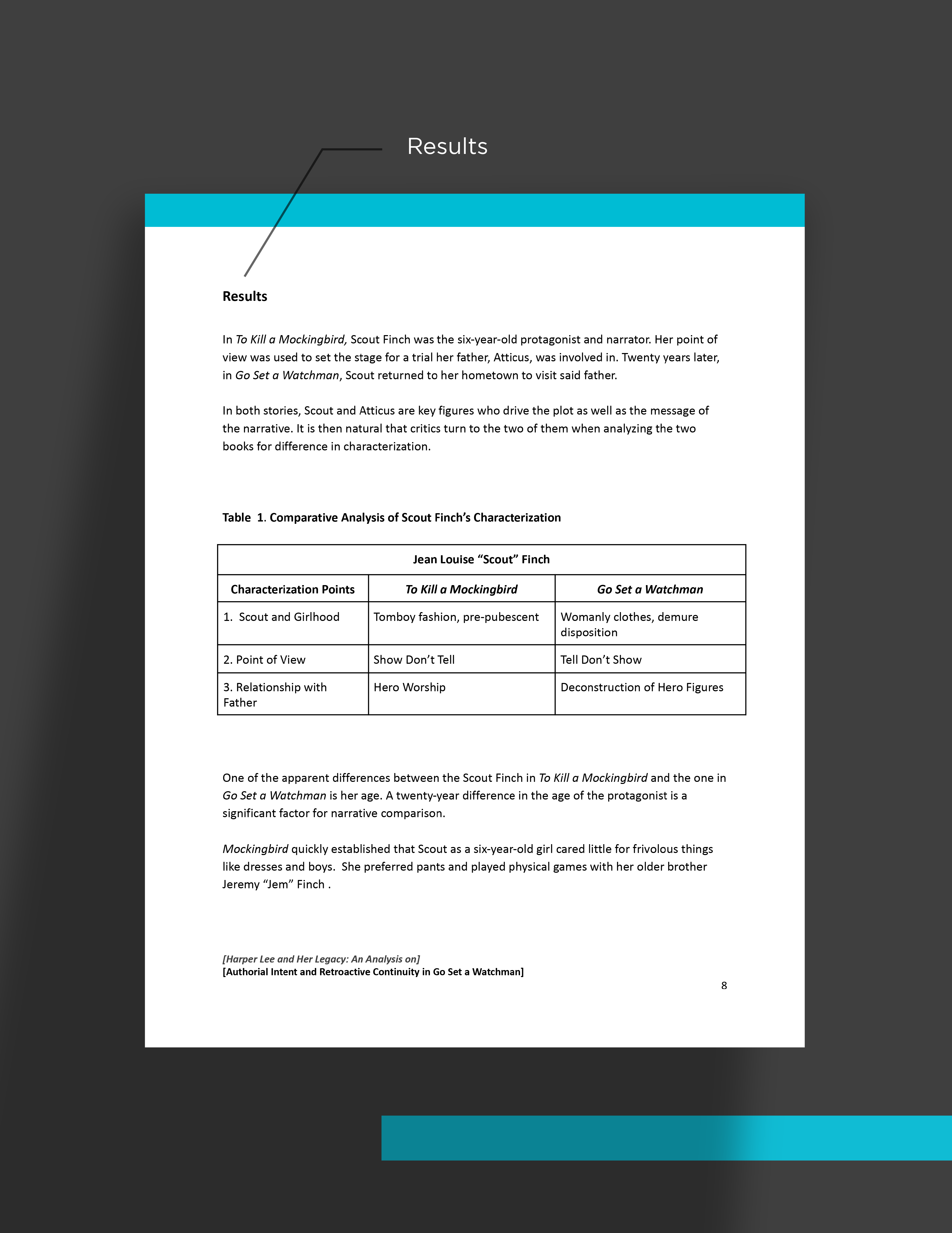 academic research report template