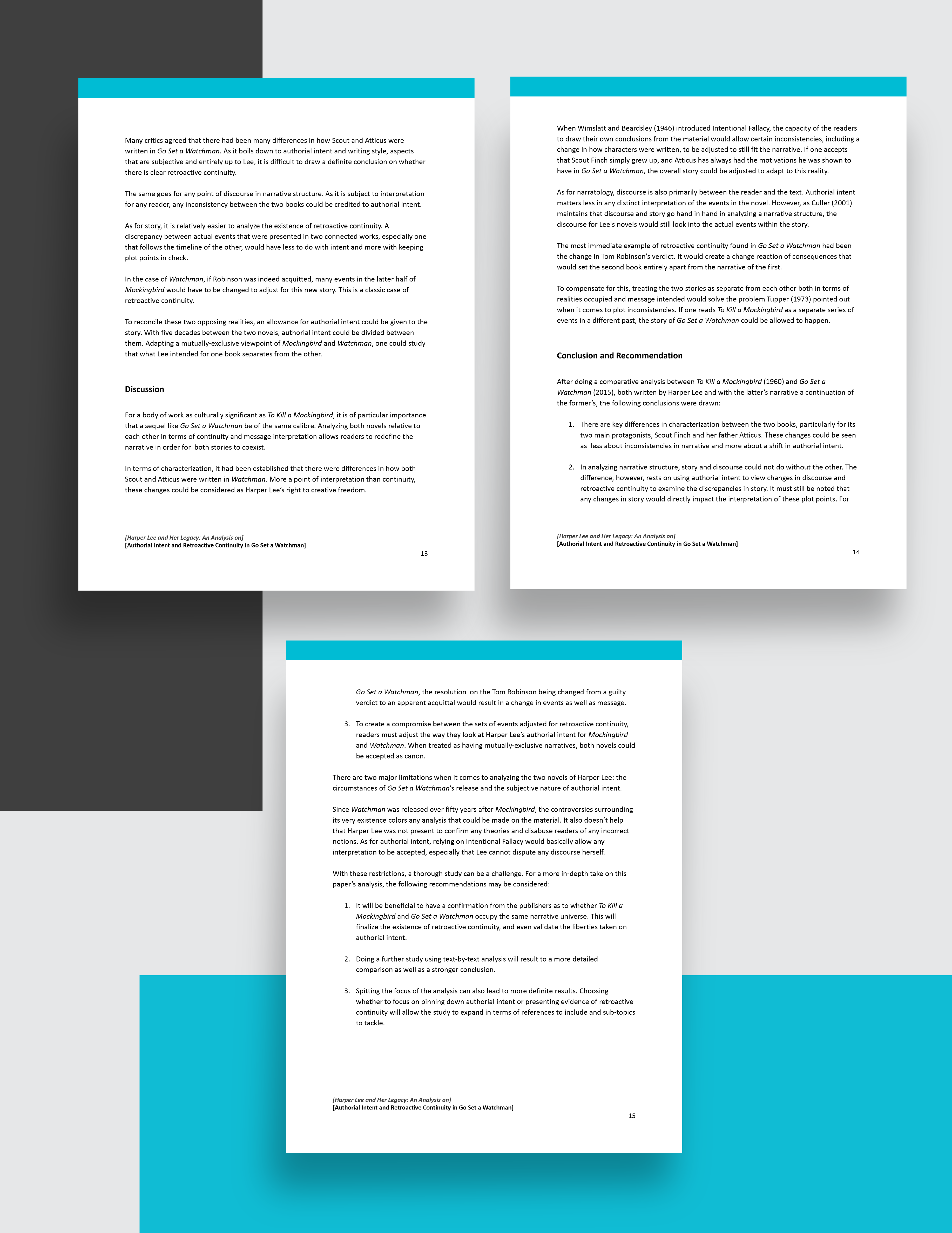 academic research report template word