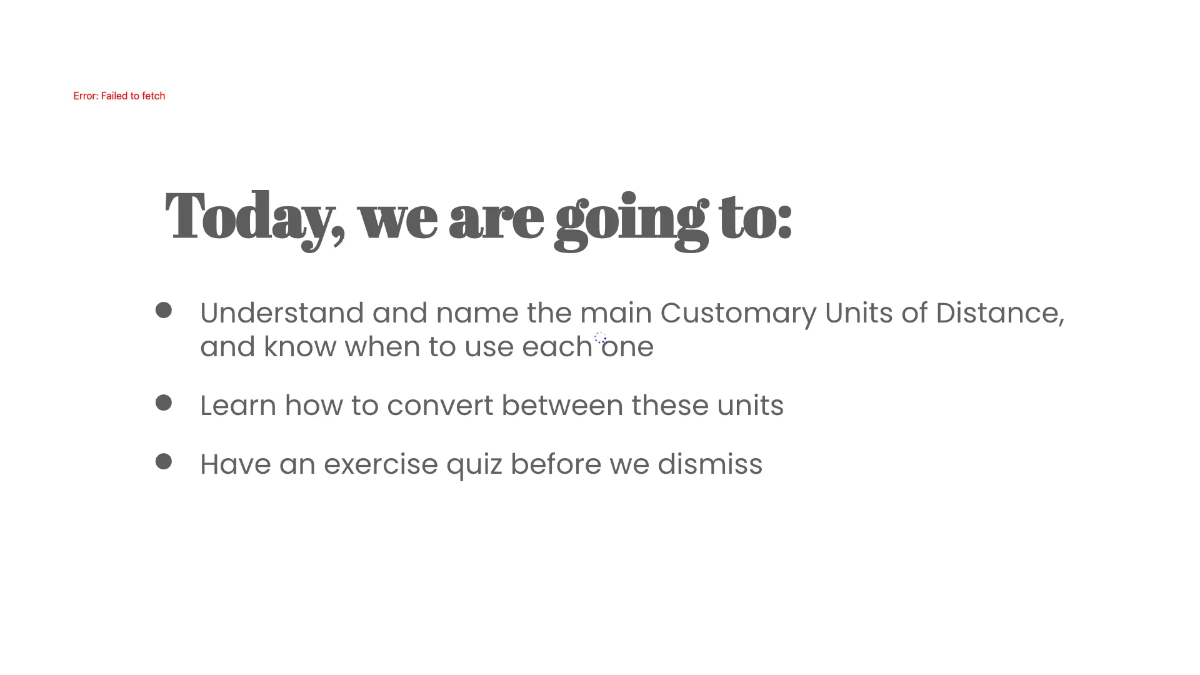 Free Customary Units of Distance Template to Edit Online
