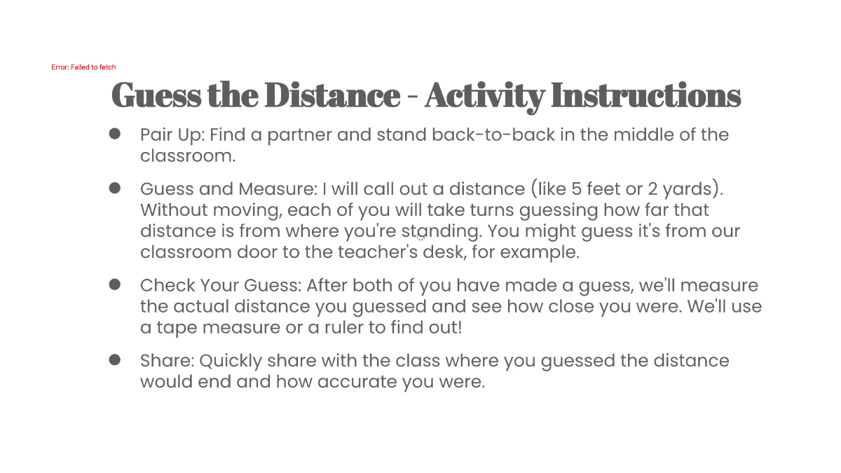 Free Customary Units of Distance Template to Edit Online