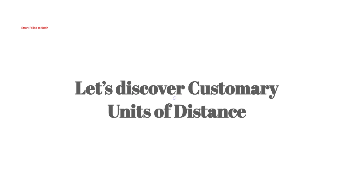 Free Customary Units of Distance Template to Edit Online