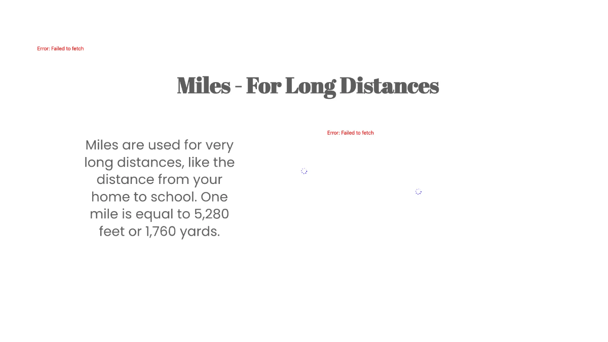 Free Customary Units of Distance Template to Edit Online