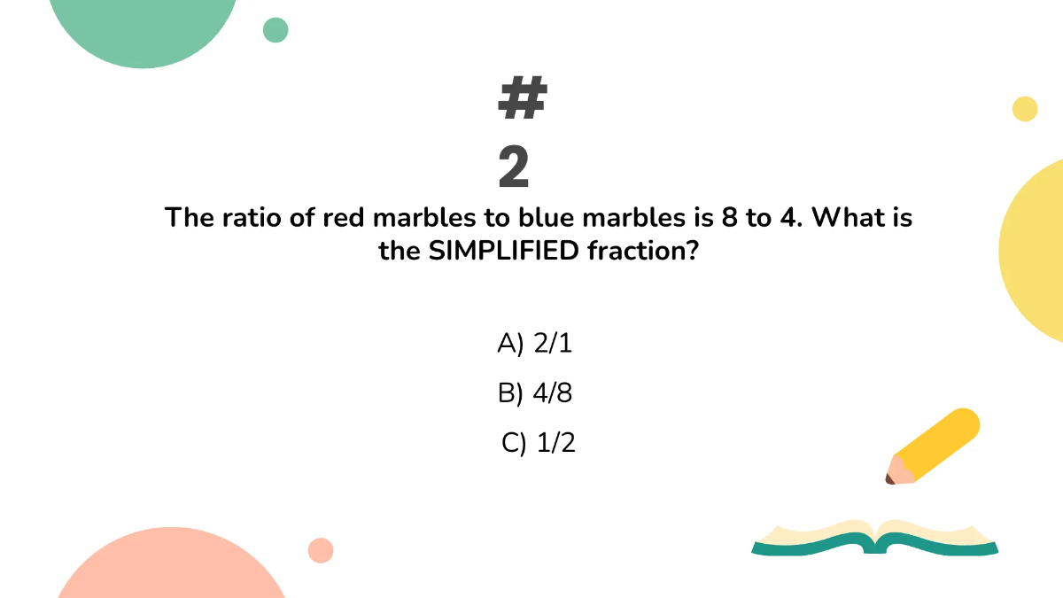 Free Writing A Ratio Using A Fraction Template to Edit Online