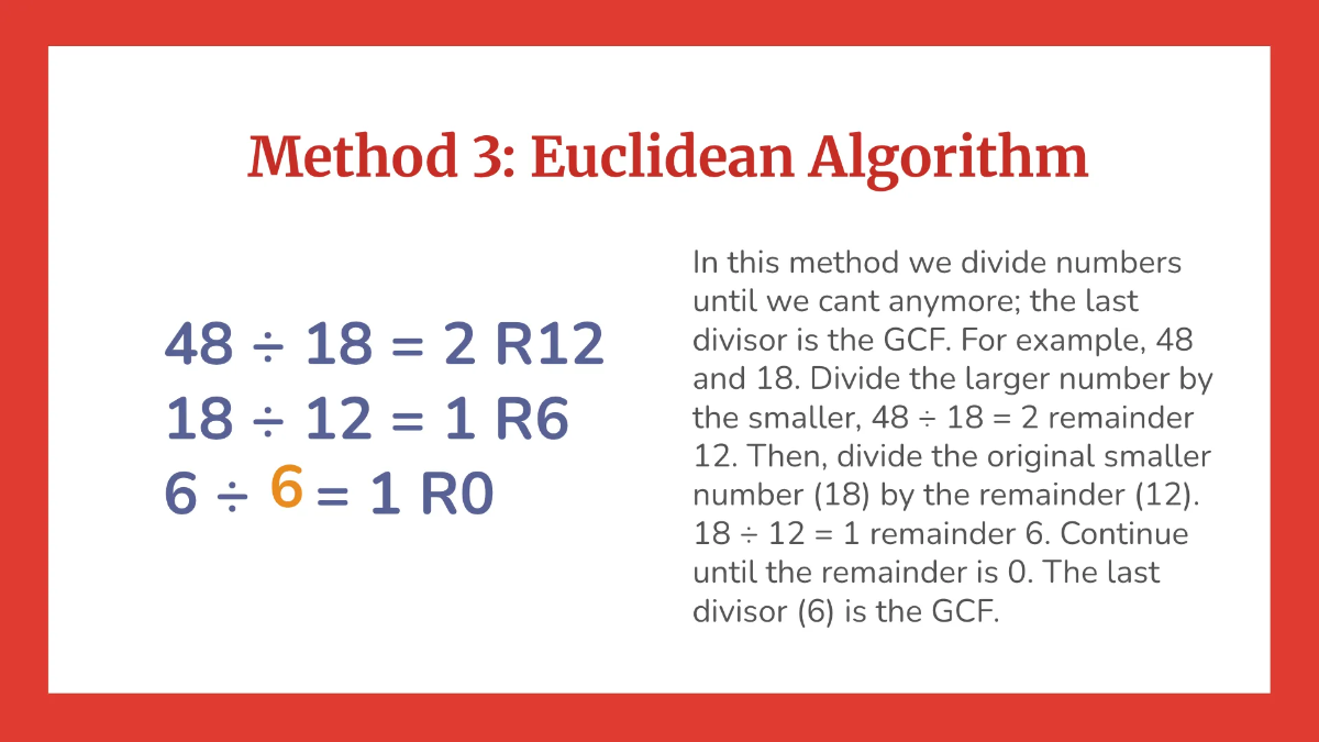 Free Finding the Greatest Common Factor (GCF) Template to Edit Online