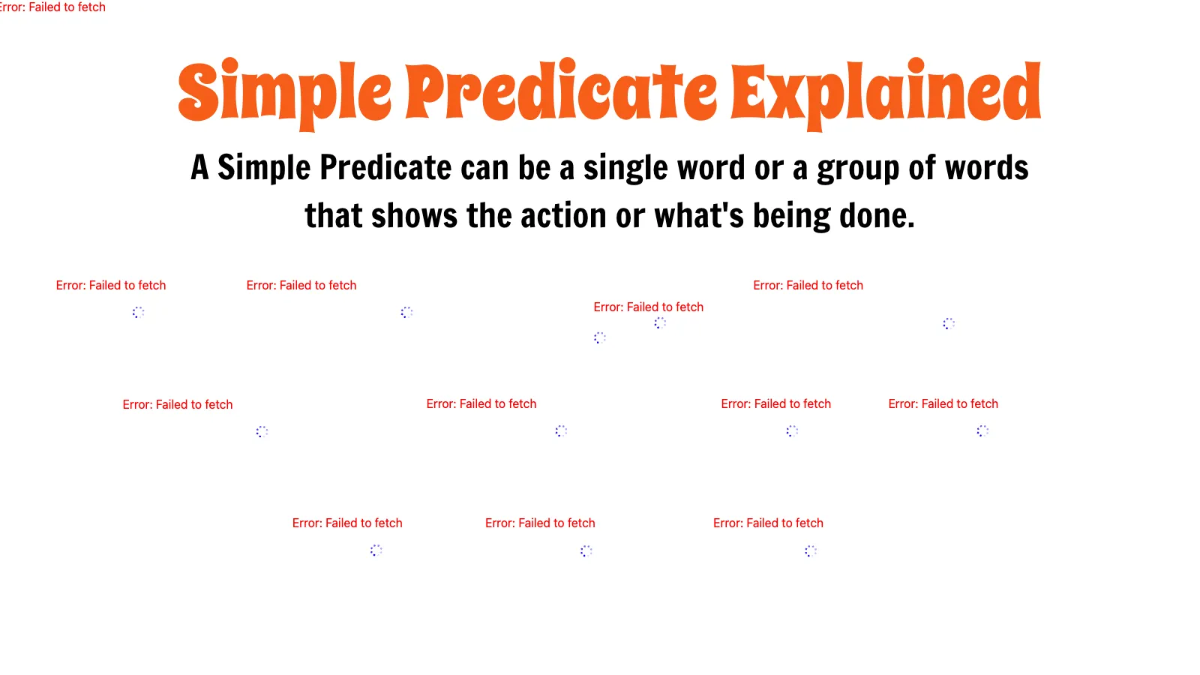 Free Simple Subject and Simple Predicate Template to Edit Online