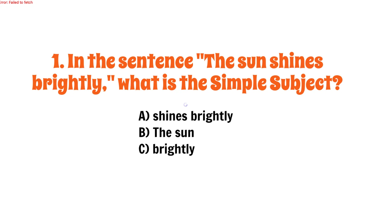 Free Simple Subject and Simple Predicate Template to Edit Online