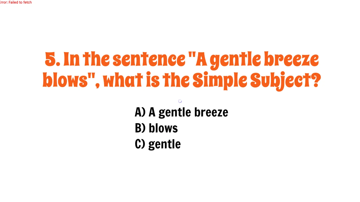 Free Simple Subject and Simple Predicate Template to Edit Online