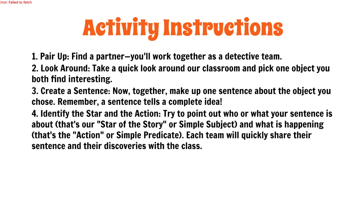 Free Simple Subject and Simple Predicate Template to Edit Online