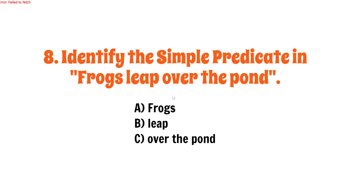 Free Simple Subject and Simple Predicate Template to Edit Online