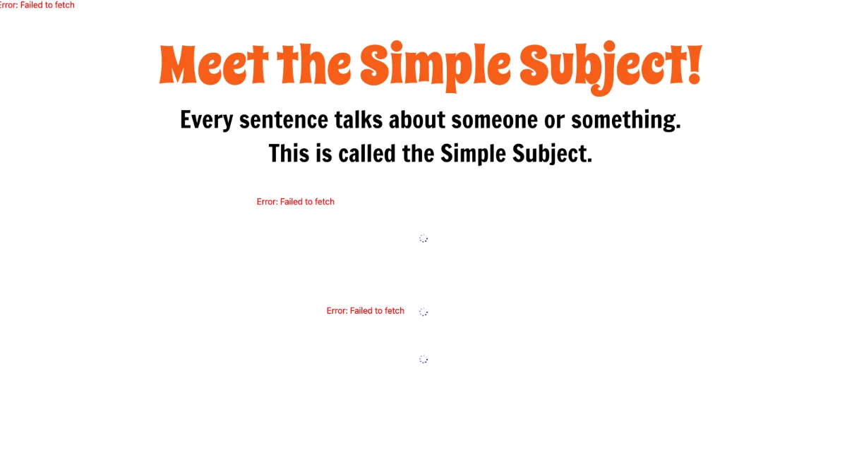 Free Simple Subject and Simple Predicate Template to Edit Online