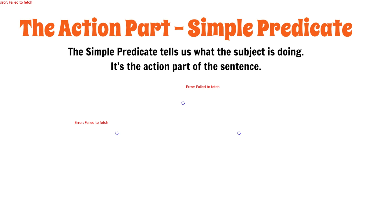 Free Simple Subject and Simple Predicate Template to Edit Online