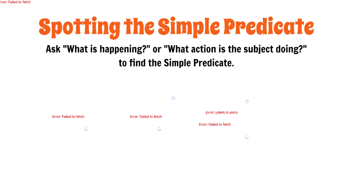 Free Simple Subject and Simple Predicate Template to Edit Online