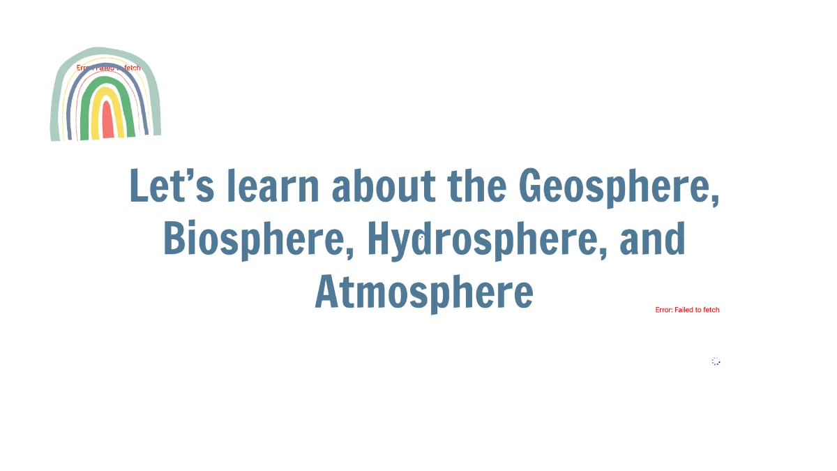 Free Geosphere, Biosphere, Hydrosphere, and Atmosphere Template to Edit Online