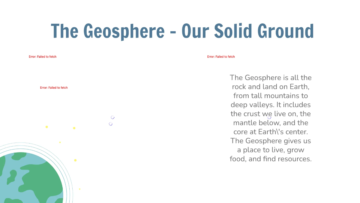Free Geosphere, Biosphere, Hydrosphere, and Atmosphere Template to Edit Online