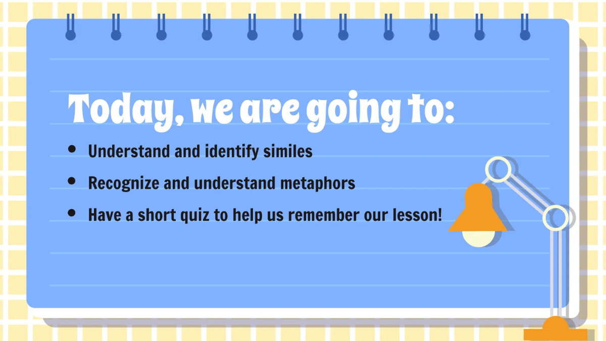 Free Identifying Similes and Metaphors Template to Edit Online