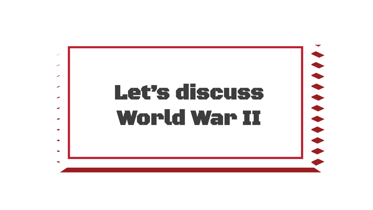 Free World War II Template to Edit Online