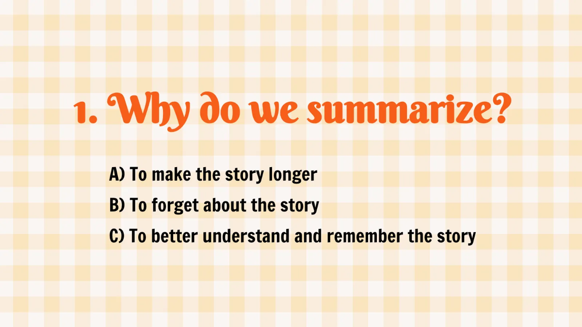 Free Summarizing A Story Template to Edit Online