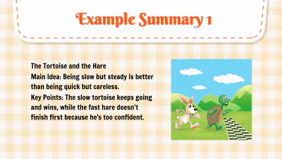 Free Summarizing A Story to Edit Online