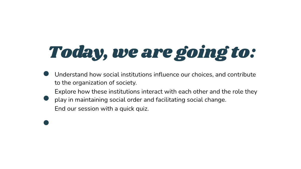Free Social Institutions Template to Edit Online