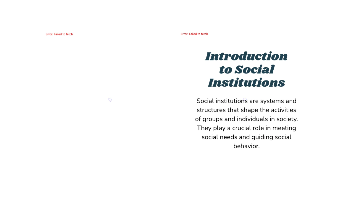 Free Social Institutions Template to Edit Online