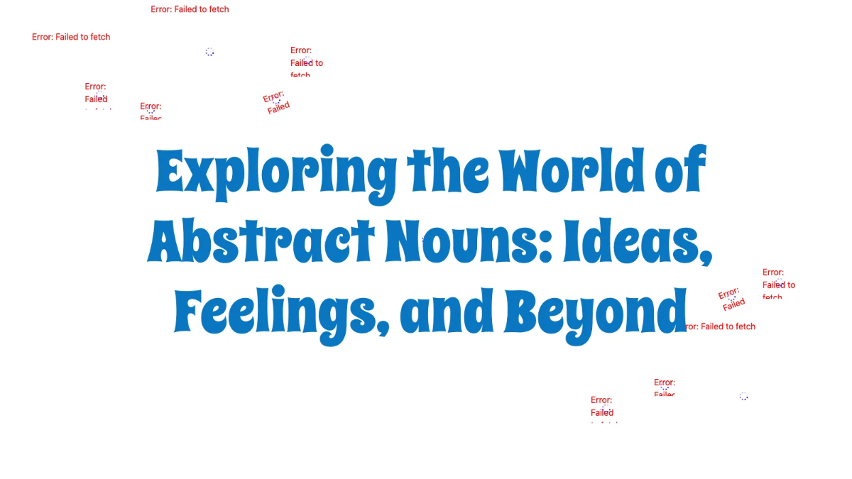 Free Abstract Nouns Template to Edit Online