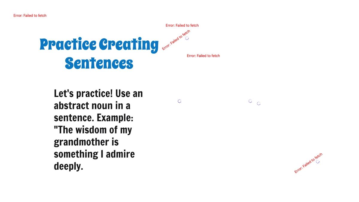 Free Abstract Nouns Template to Edit Online