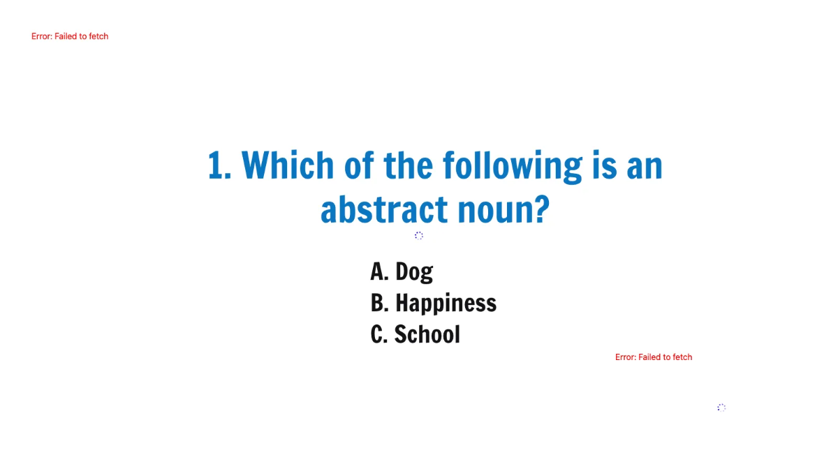Free Abstract Nouns Template to Edit Online