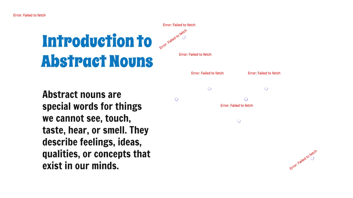 Free Abstract Nouns Template to Edit Online