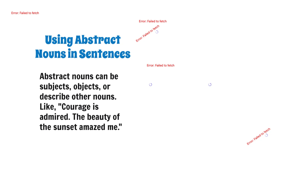 Free Abstract Nouns Template to Edit Online