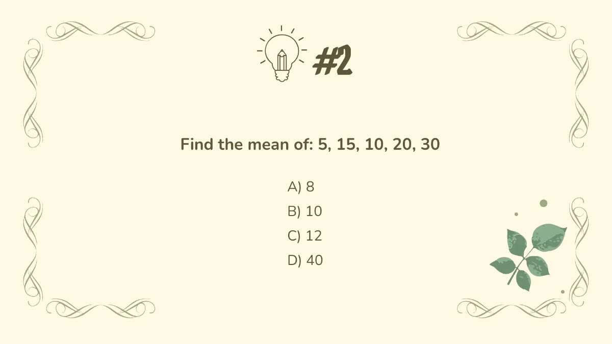 Free Calculate Mean, Median, Mode and Range Template to Edit Online