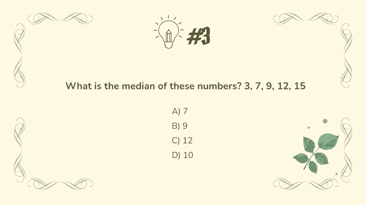 Free Calculate Mean, Median, Mode and Range Template to Edit Online