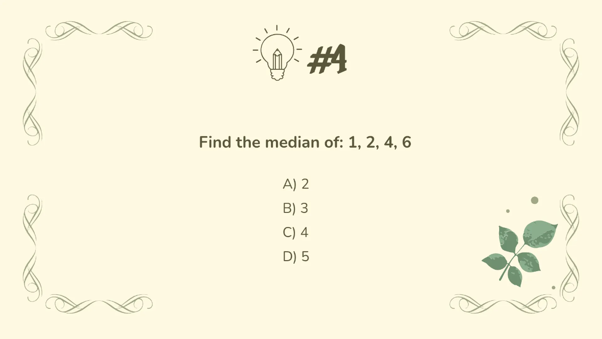 Free Calculate Mean, Median, Mode and Range Template to Edit Online