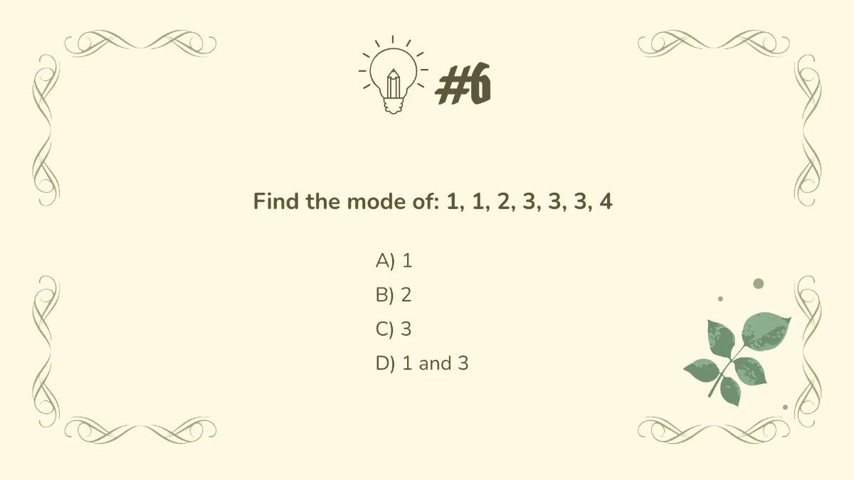 Free Calculate Mean, Median, Mode and Range Template to Edit Online