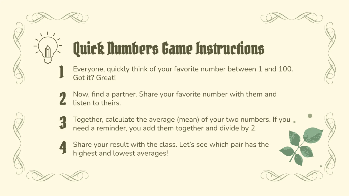 Free Calculate Mean, Median, Mode and Range Template to Edit Online