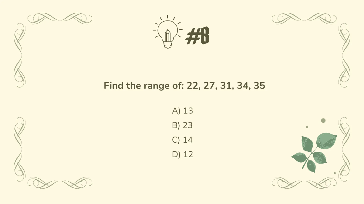 Free Calculate Mean, Median, Mode and Range Template to Edit Online