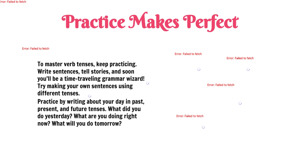 Free Verb Tenses Template to Edit Online