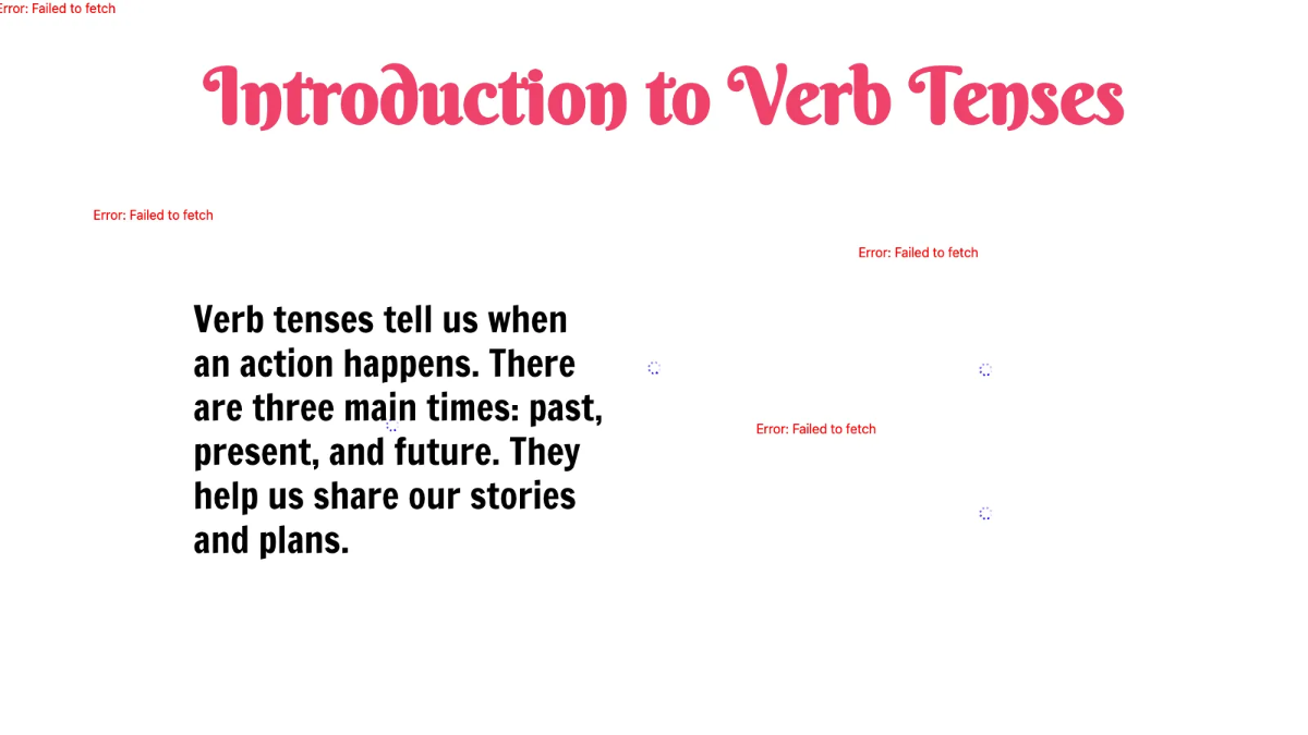 Free Verb Tenses Template to Edit Online