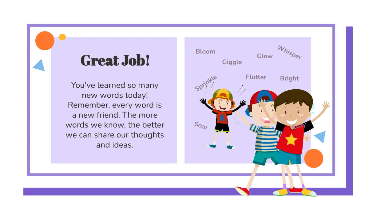 Free Vocabulary and Word Recognition Template to Edit Online